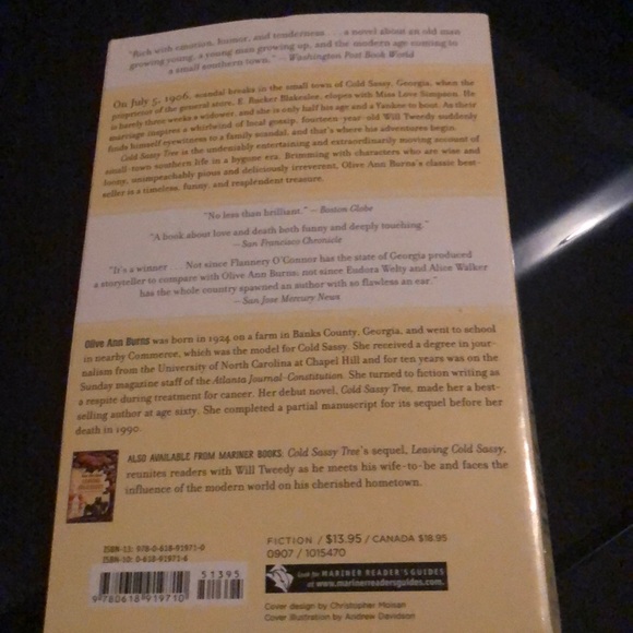 Cold Sassy Tree book - Picture 2 of 2